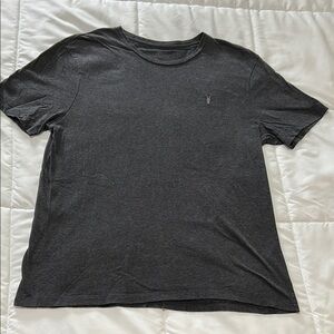 All Saints Race Tonic Charcoal Short Sleeve Tee